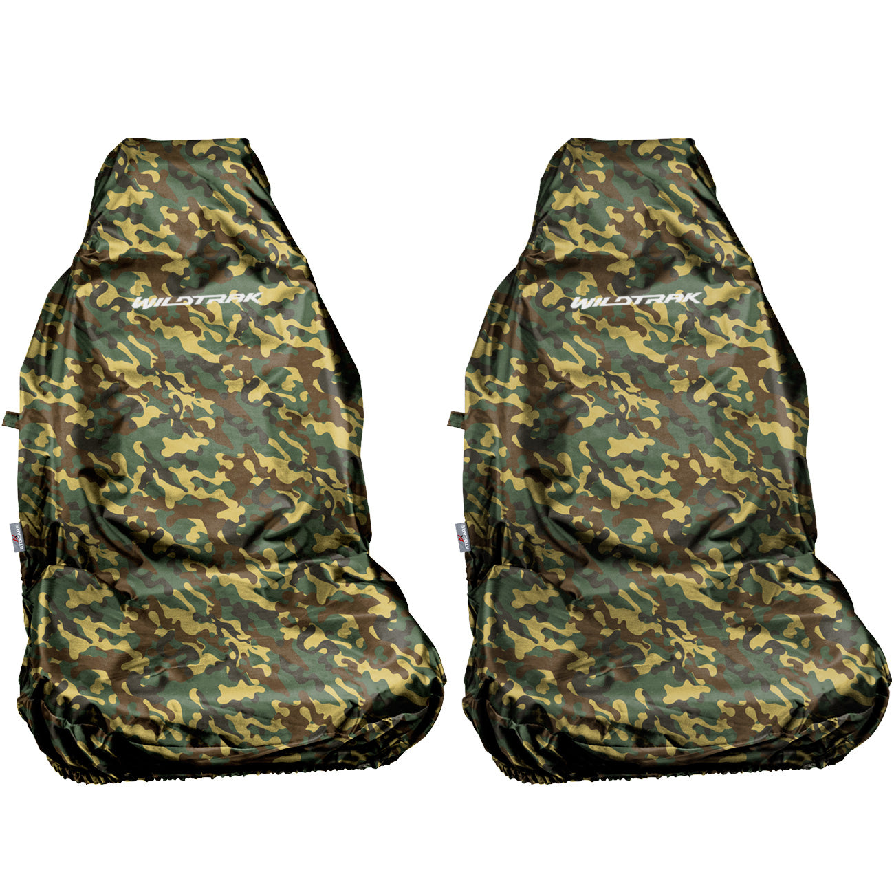 FITS FORD RANGER WILDTRAK 2 FRONT SEAT COVER HEAVY DUTY WATERPROOF CAMO GREEN