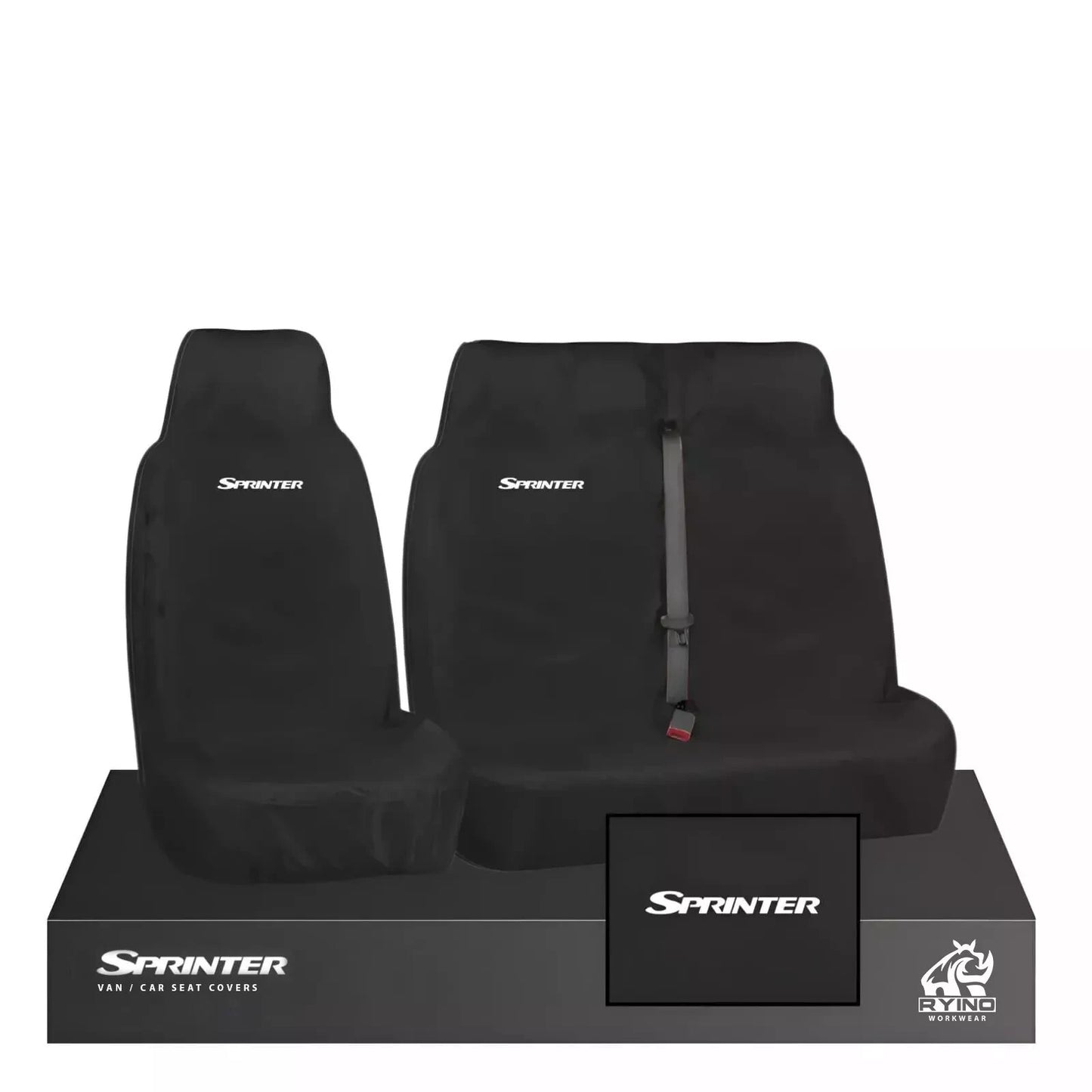 Driver + Passenger Heavy Duty Waterproof Van Seat Cover for Mercedes Sprinter