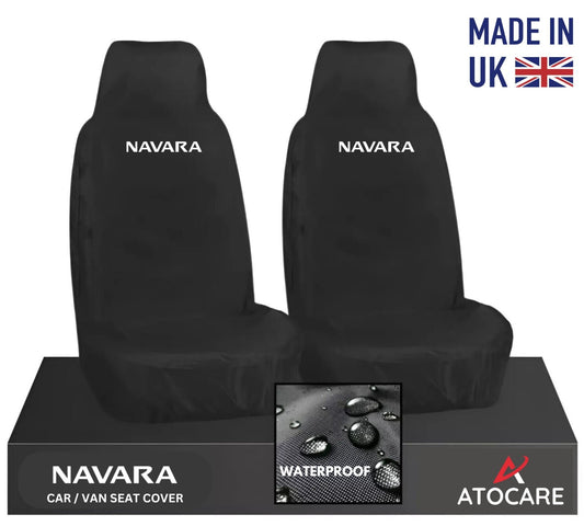 NEW FITS NISSAN NAVARA D40:NP300 SEAT COVERS x 2 ALL YEARS WATERPROOF HEAVY DUTY