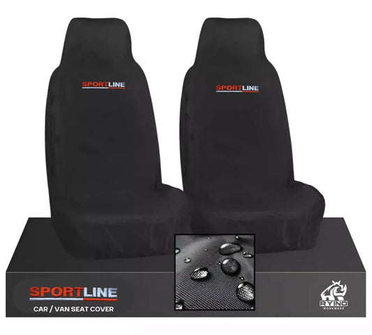 For VW Caddy Sportline Driver +Passenger Heavy Duty Waterproof Van Seat Cover